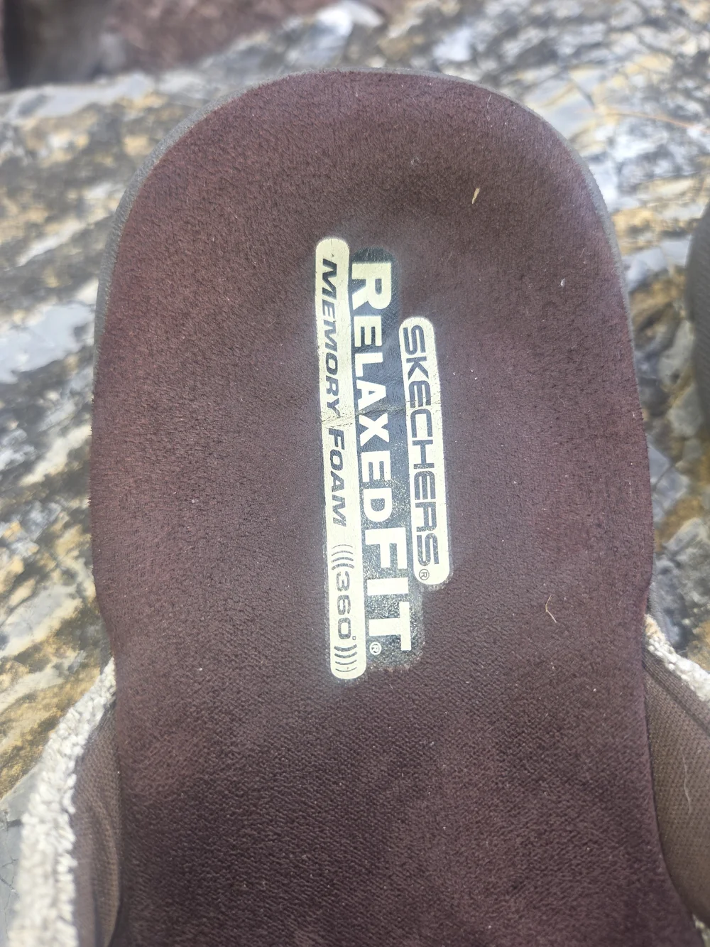 Skechers Kids Brown Flip-Flop Sandals with Cream Straps